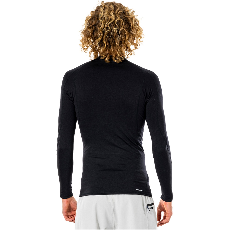 2026 Rip Curl Mens Thermopro 1mm Long Sleeve Thermal Vest WLYYAM - Black
